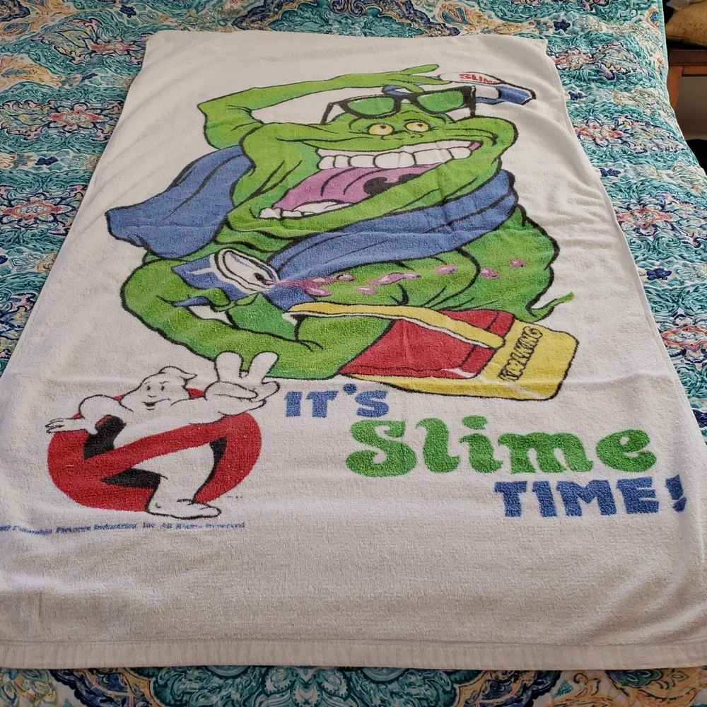 Vintage 1989 Ghost Busters Beach Towel
